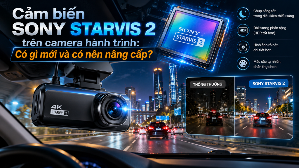 Cảm biến Sony Starvis 2 trên camera hành trình: Có gì mới và có nên nâng cấp?