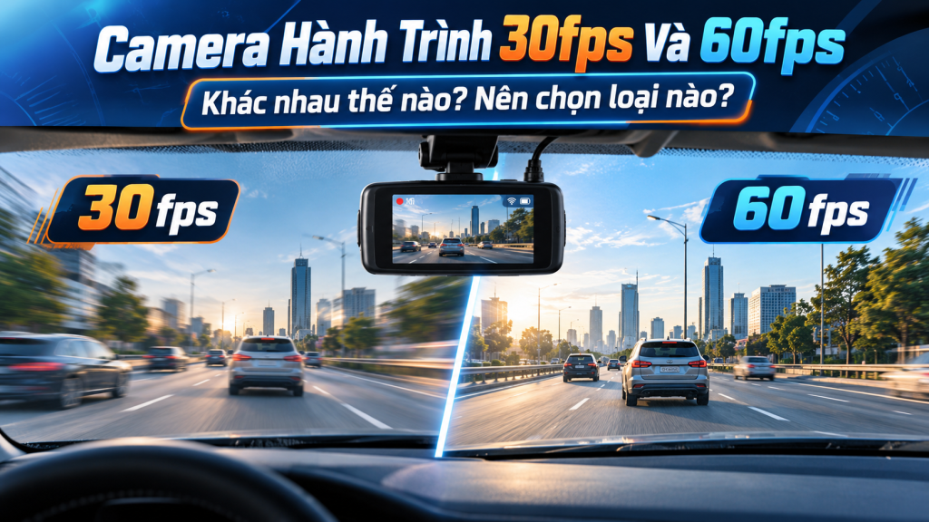 Camera Hành Trình 30fps Và 60fps Khác Nhau Thế Nào? Nên Chọn Loại Nào?