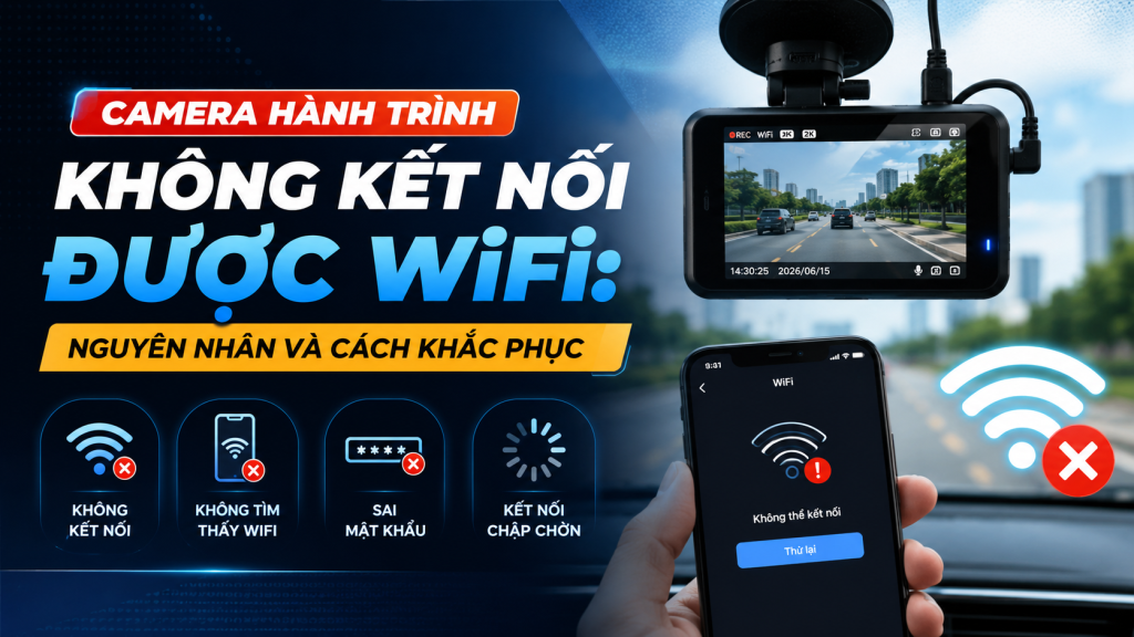 Camera Hành Trình Không Kết Nối Được WiFi: Nguyên Nhân Và Cách Khắc Phục