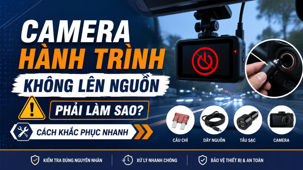 Camera Hành Trình Không Lên Nguồn Phải Làm Sao? Cách Khắc Phục Nhanh