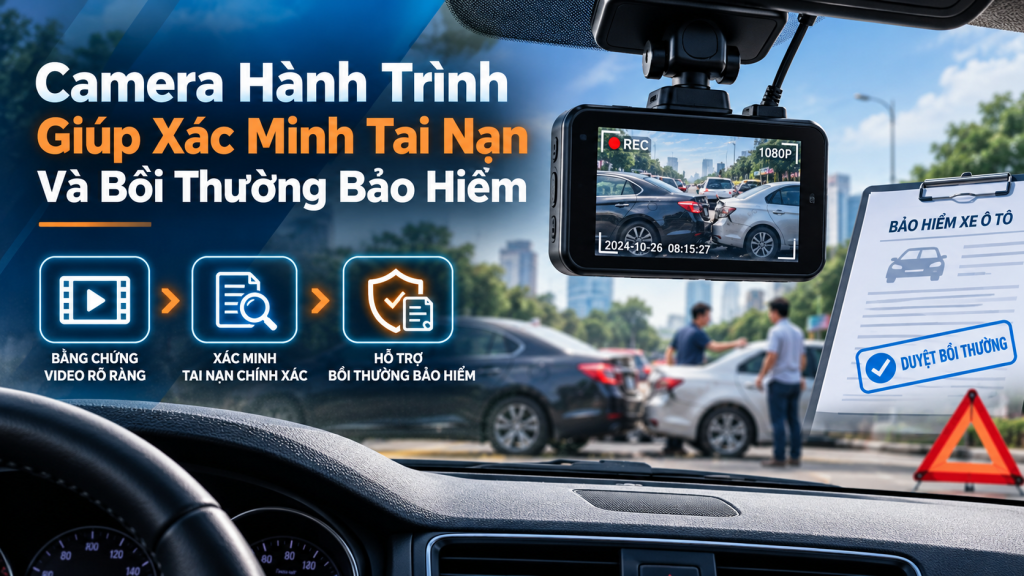 Camera Hành Trình Giúp Xác Minh Tai Nạn Và Bồi Thường Bảo Hiểm